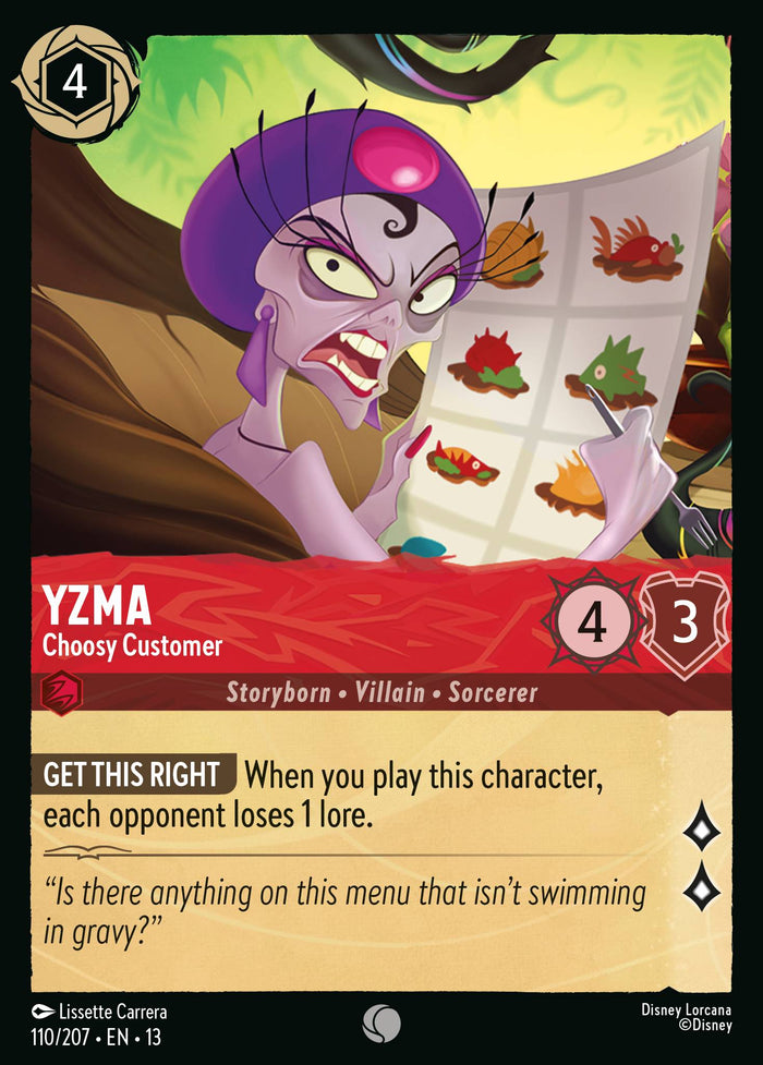Yzma - Choosy Customer
