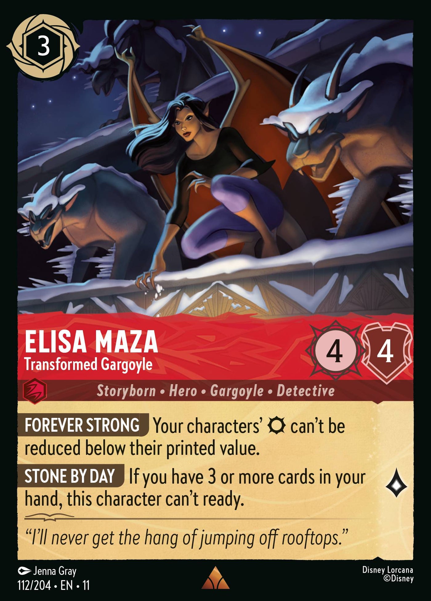 Elisa Maza - Transformed Gargoyle
