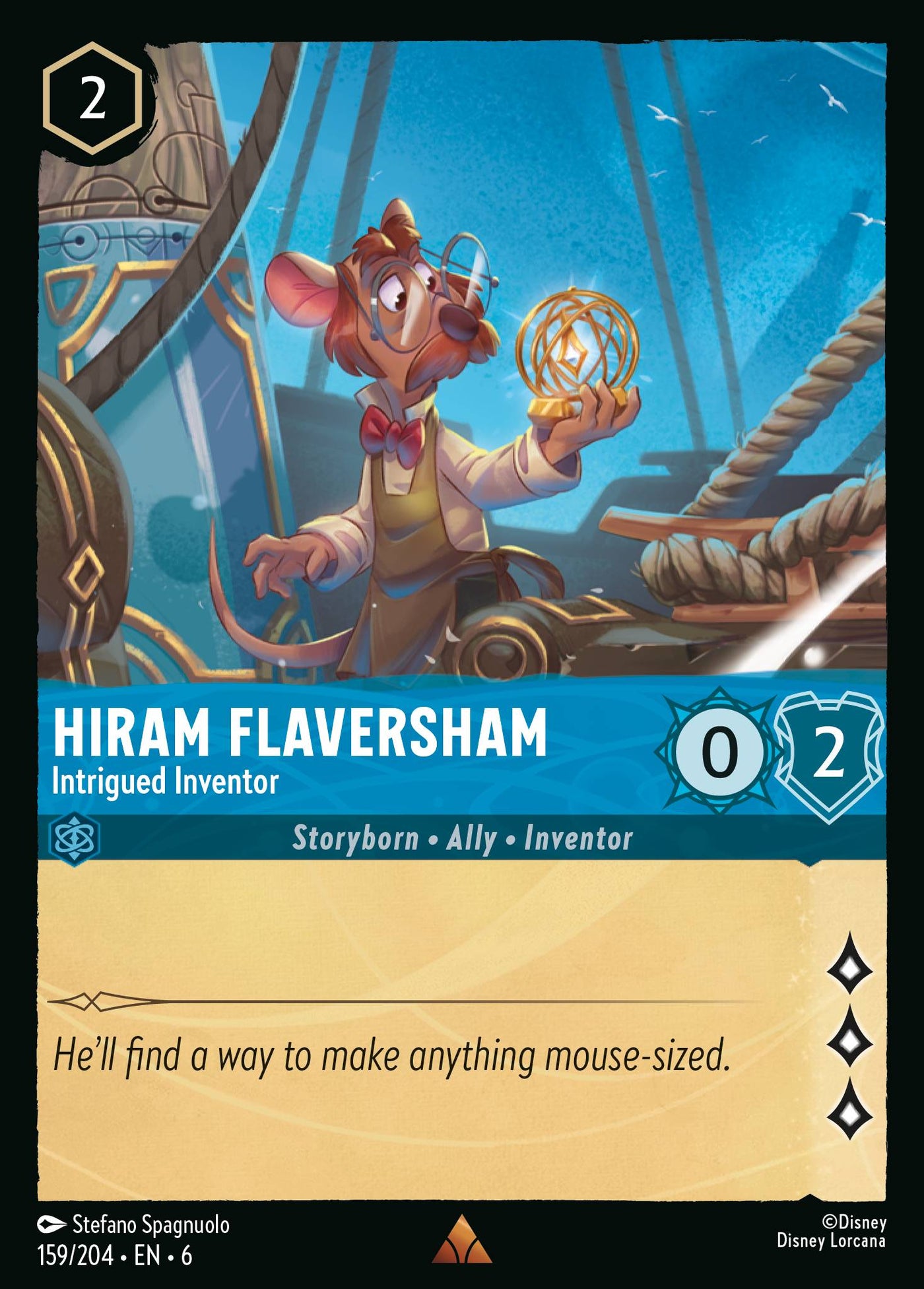 Hiram Flaversham - Intrigued Inventor