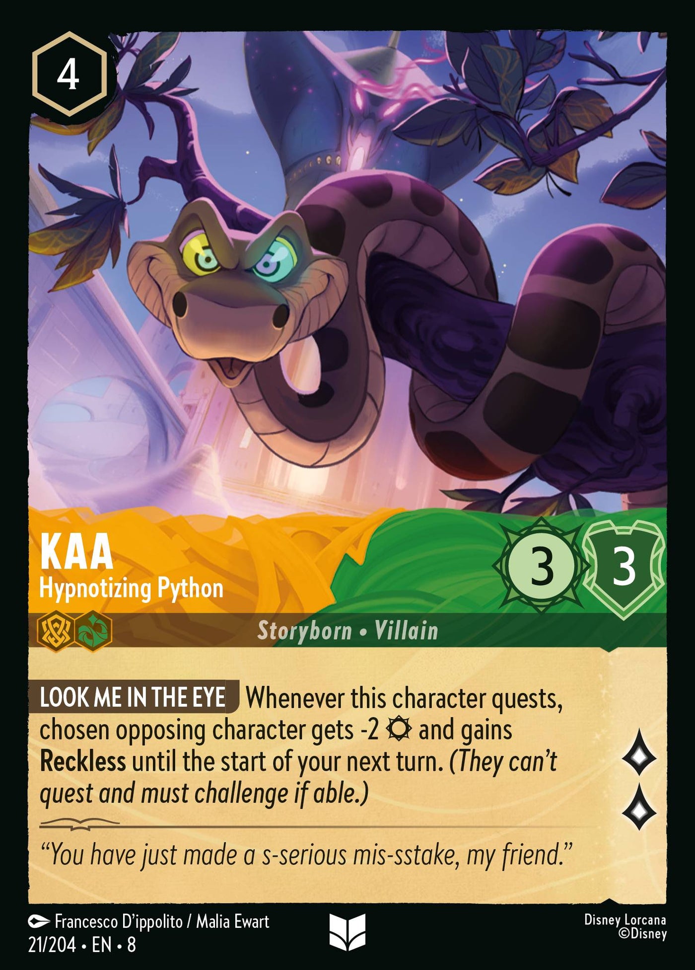 Kaa - Hypnotizing Python